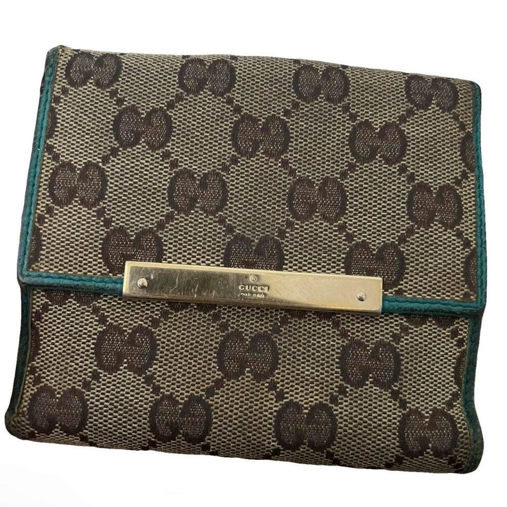 Gucci Brown and Gold Women's wallet WITH BOX